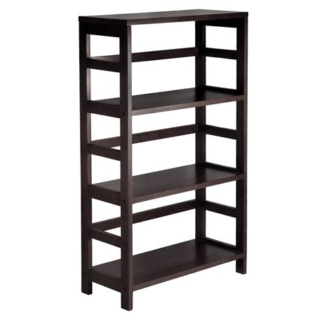 Amazon.com: Winsome Wood 3-Shelf Wide Shelving Unit, Espresso: Kitchen ...