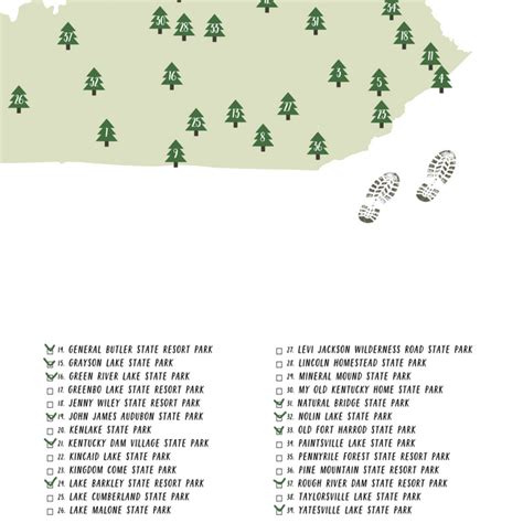 Kentucky State Parks Map | Gift For Hiker | Kentucky Map – Nomadic Spices