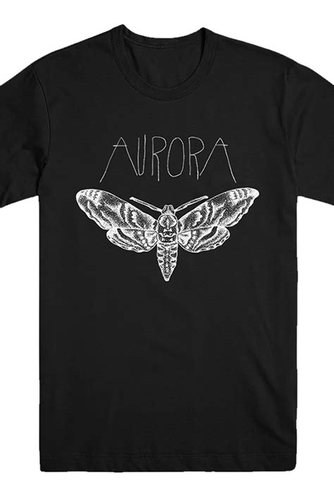 Moth Tee (Black) T-Shirts - Aurora T-Shirts - Online Store on District Lines