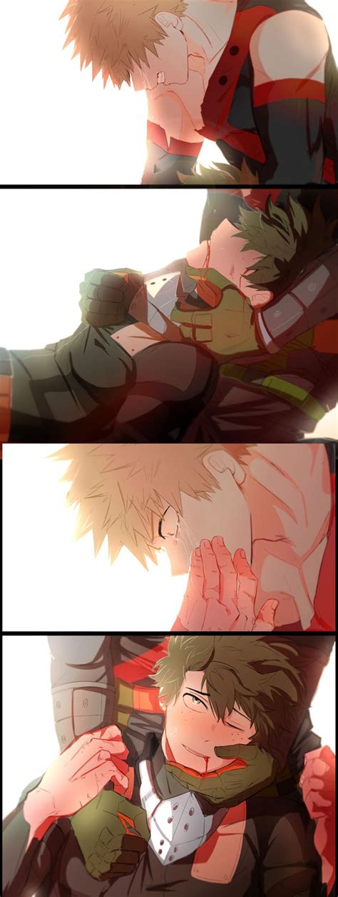 Bakudeku Sad Fan Art