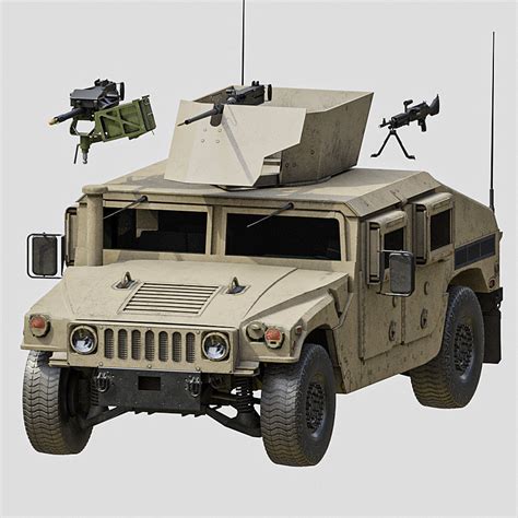 Humvee M1151 3D asset | CGTrader