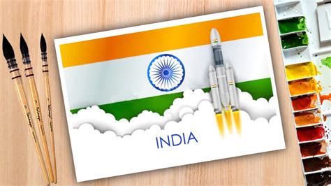 ISRO chandrayaan dibujo / Cómo dibujar ISRO Rocket India