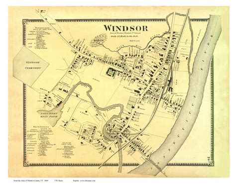 1869 Maps of Windsor County, Vermont