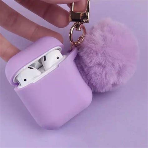 Purple Fur Airpods Case Cover Skin in 2020 | Purple iphone case, Cute ...