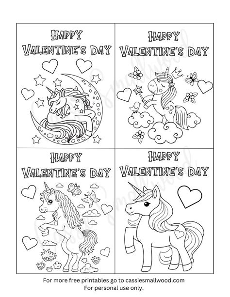 Printable Valentine's Day Cards To Color