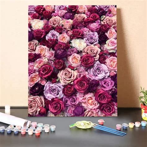 Flower Kits – Adult Paint By Numbers