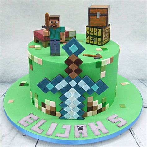 Happy Birthday Elijah! - Cake A Chance On Belinda | Torta minecraft, Tortas minecraf, Minecraft ...