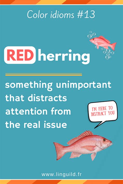 Color idiom of the day: "Red herring" 🔴 🐟 #TheLanguageConfidenceAcademy ...