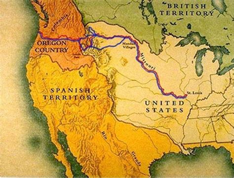 Map Of Us During Lewis And Clark Expedition - Gretna Hildegaard