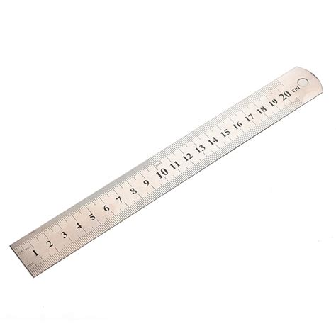 20cm Metal Ruler Stainless Steel Metric Rule Precision Double Sided ...