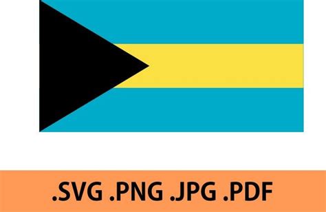 Bahamas Flag SVG Vector - Etsy