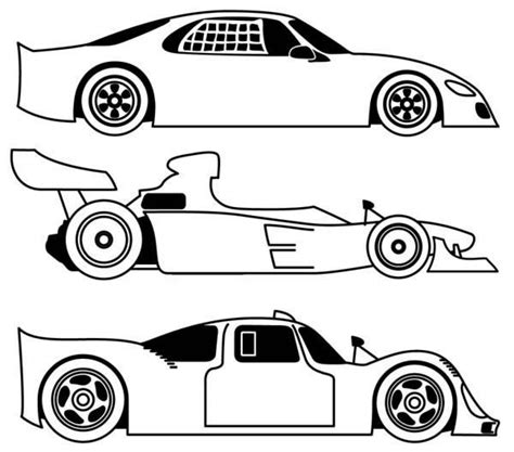 Race Car Outline Drawing at PaintingValley.com | Explore collection of ...