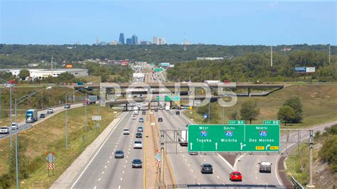 Interstate 70 Traffic Flowing Around Kansas City Stock Footage #AD ,#Traffic#Flowing#Interstate# ...