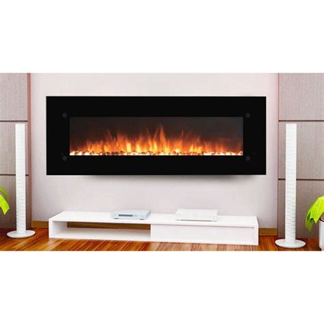 Touchstone OnyxXL 72 inch Electric Wall Mounted Fireplace Black 80005