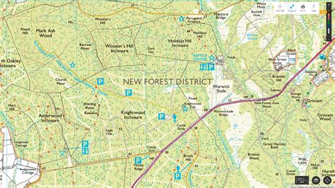 os-maps-new-forest-hampshire - UK Landscape Photography