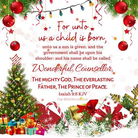 Isaiah 9:6 Christmas Bible Verse GIF Images | For Unto Us A Child Is Born