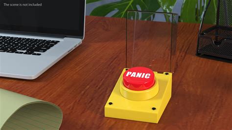 Red Panic Button 3D Model $19 - .3ds .blend .c4d .fbx .max .ma .lxo ...