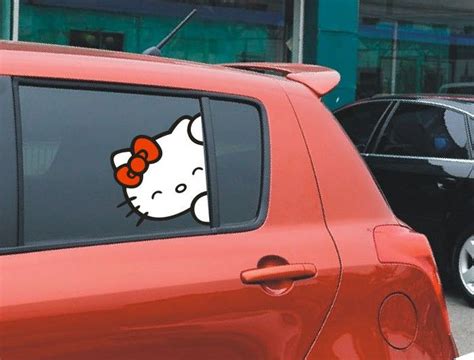 Hello Kitty Car Decal Stickers Car Window Decals Window Graphics ...