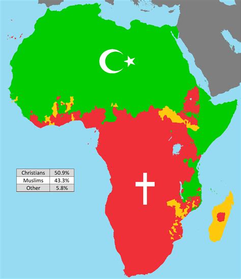 Simplified Map Of Africa's Religions - Brilliant Maps