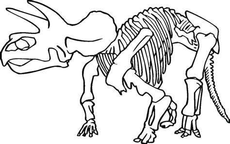 T Rex Skeleton Coloring Page at GetDrawings | Free download