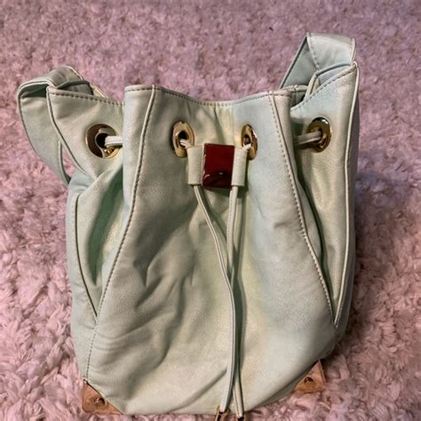 JustFab | Bags | Justfab Mint Colored Bucket Bag | Poshmark