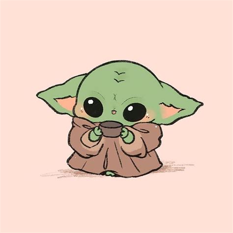 Baby Yoda Chibi Fan Art, cute baby yoda drawings HD phone wallpaper | Pxfuel