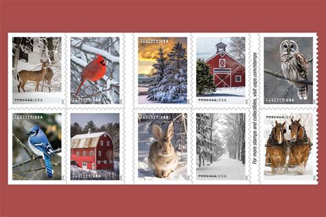 The U.S. Postal Service Unveiled New Holiday Stamps — Here’s What the ...