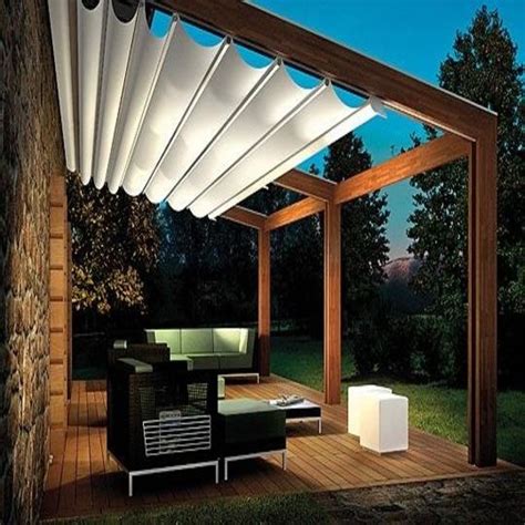 Image result for retractable pergola roof diy | Backyard shade, Pergola ...