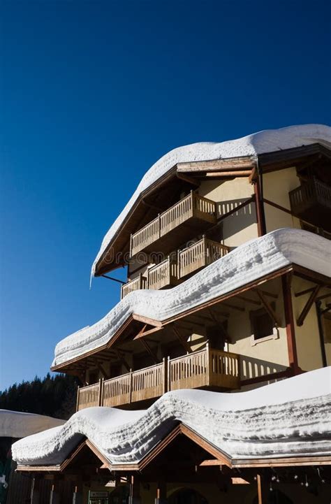 Ski Resort Madonna Di Campiglio Stock Image - Image of outside, cold ...