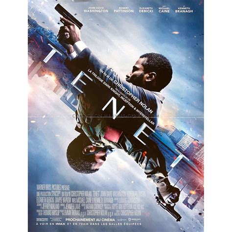 TENET French Movie Poster - 15x21 in. - 2020