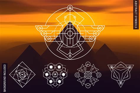 Sacred Geometry Symbols & Vectors Download | TheHungryJPEG