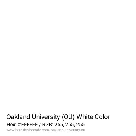 Oakland University (OU) Brand Color Codes » BrandColorCode.com