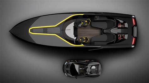 This Lamborghini-Inspired Speedboat Concept Pairs Perfectly With Your Centenario Roadster