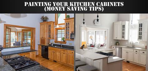 Painting Ugly Cabinets White; Money Saving Tips | Sipping & Shopping