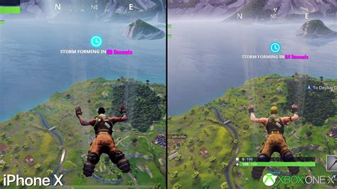 Fortnite Mobile On iPhone X Vs Xbox One X Graphics Comparison | Redmond Pie