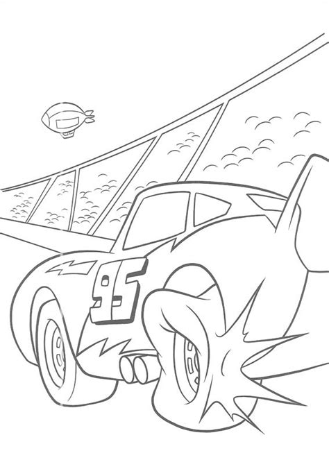 Disney Cars : Lightning Mcqueen Coloring Pages