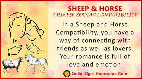 Sheep and Horse Compatibility, Love and Marriage - Chinese Zodiac