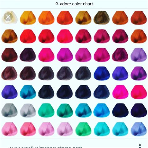 Adore Hair Color Mixing Chart – Warehouse of Ideas