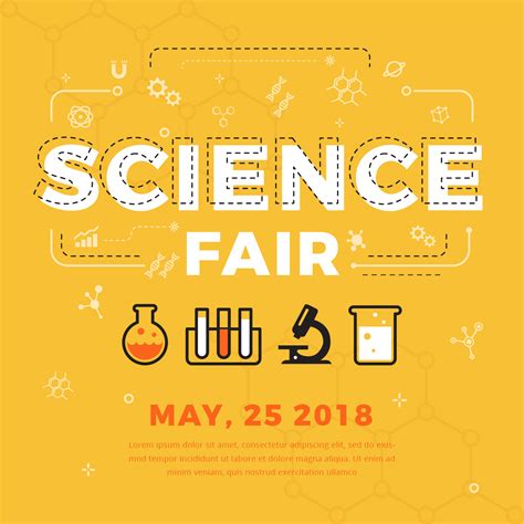 Science Fair Poster Vector 202120 Vector Art at Vecteezy