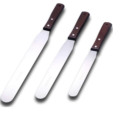 Buy Straight Spatula Set of 3 Palette Cake Frosting Spatulas - 6" 8" 10" Baking Icing ,Palette ...