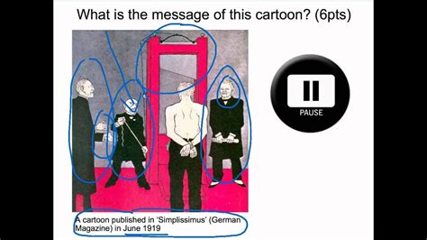 Treaty of Versailles - Cartoon Analysis (Guillotine) - YouTube