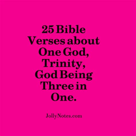 25 Bible Verses about One God, Trinity, God in Three Persons, & God ...