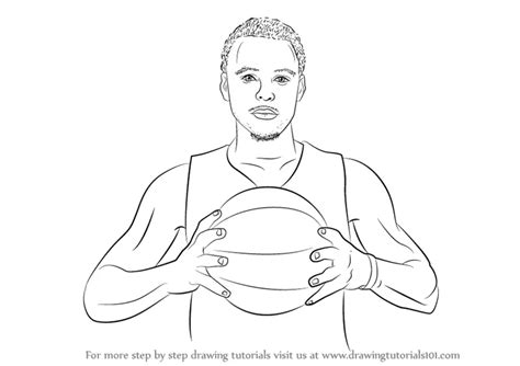 How to Draw Stephen Curry (Basketball Players) Step by Step ...