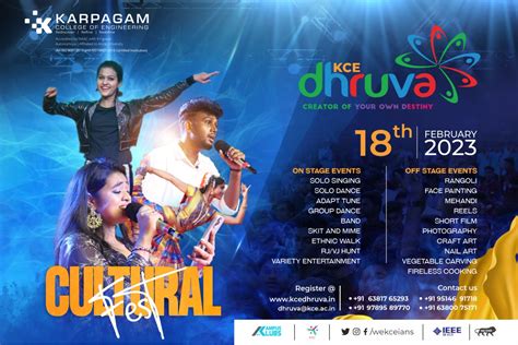 Dhruva Cultural 2023, Karpagam College of Engineering, Cultural ...