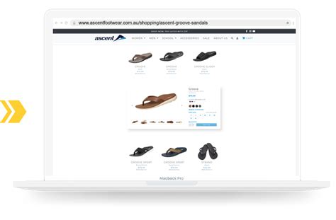 Ascent Footwear Outreach Shopping - Longtail UX