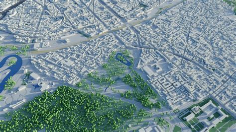 Paris City Map 3D Model - TurboSquid 1840493