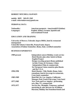 Robert_Dawson_english_CV(2) | PDF