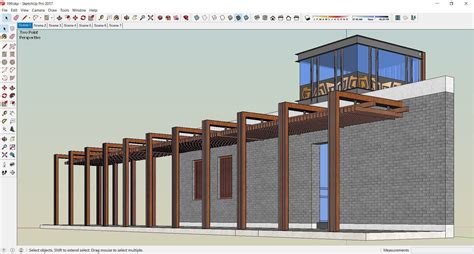 Sketchup 199 - Pergola 3D | CGTrader