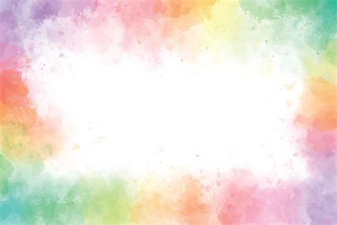 colorful rainbow watercolor splash background frame with copy space 4837187 Vector Art at Vecteezy