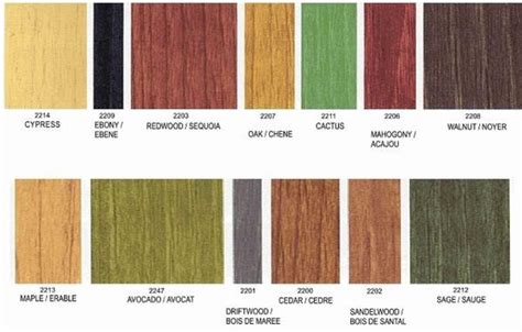 Benjamin Moore Stain Color Chart Benjamin Moore Wood Stains with Benjamin Moore Deck Stain ...